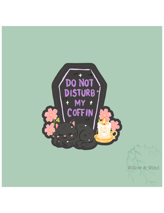Do Not Disturb Gothic Sticker