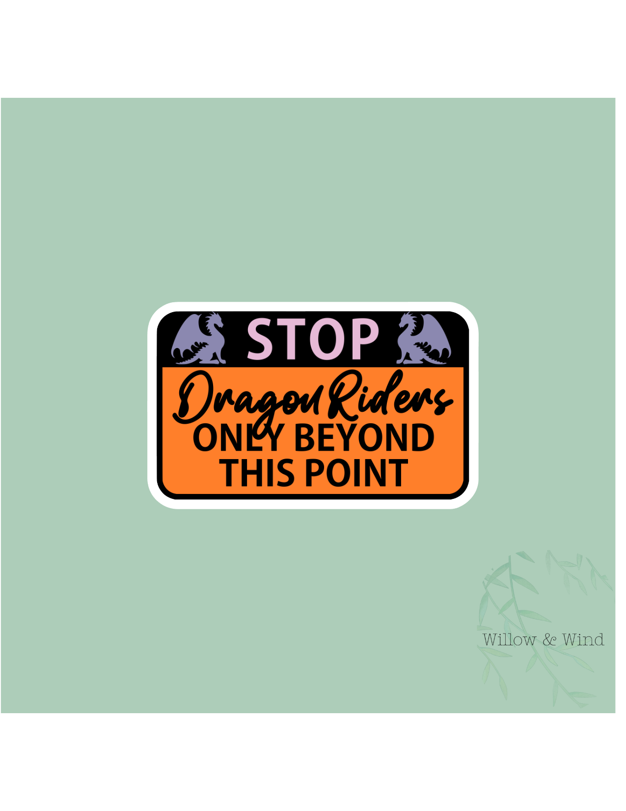 Dragon Riders Only - Fourth Wing Sticker