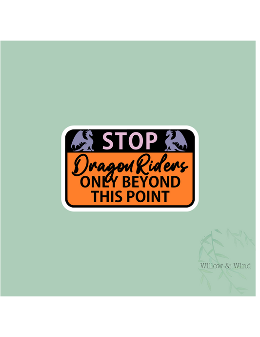 Dragon Riders Only - Fourth Wing Sticker
