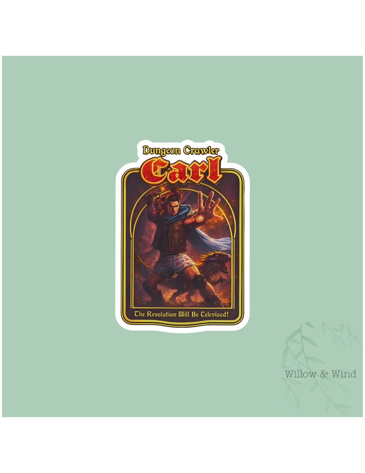 Carl Card - Dungeon Crawler Carl Sticker