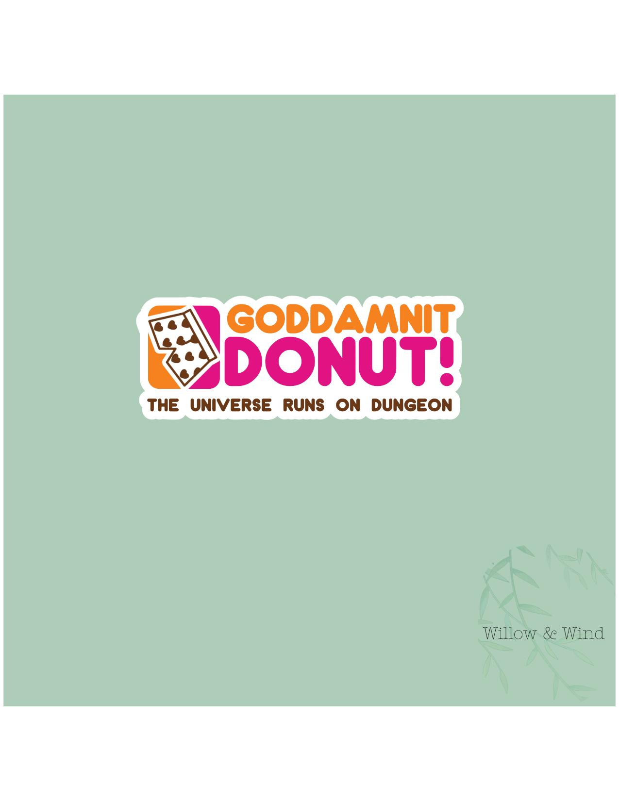 God Dammit Donut! - Dungeon Crawler Carl Sticker
