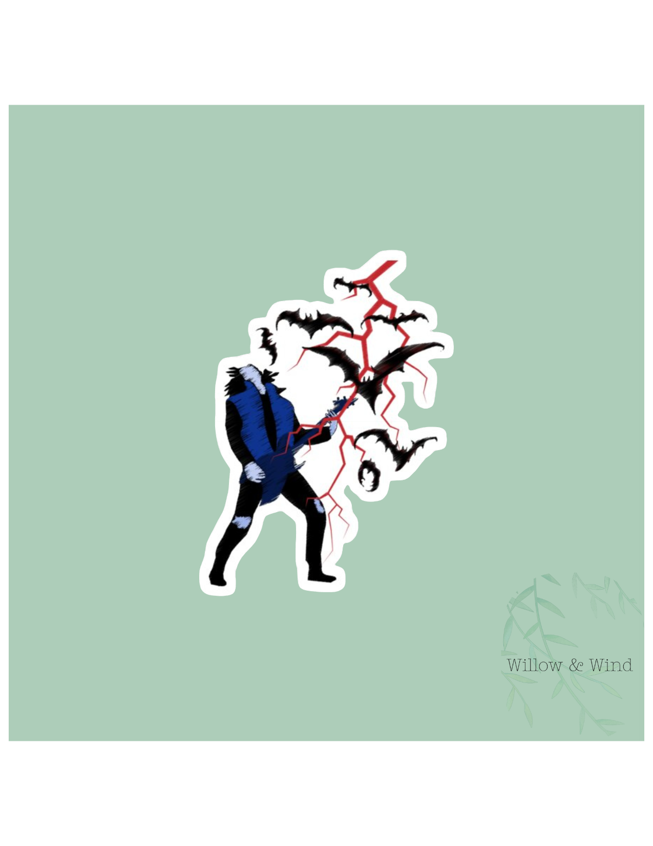 Eddie Playing Guitar - Stranger Things Sticker
