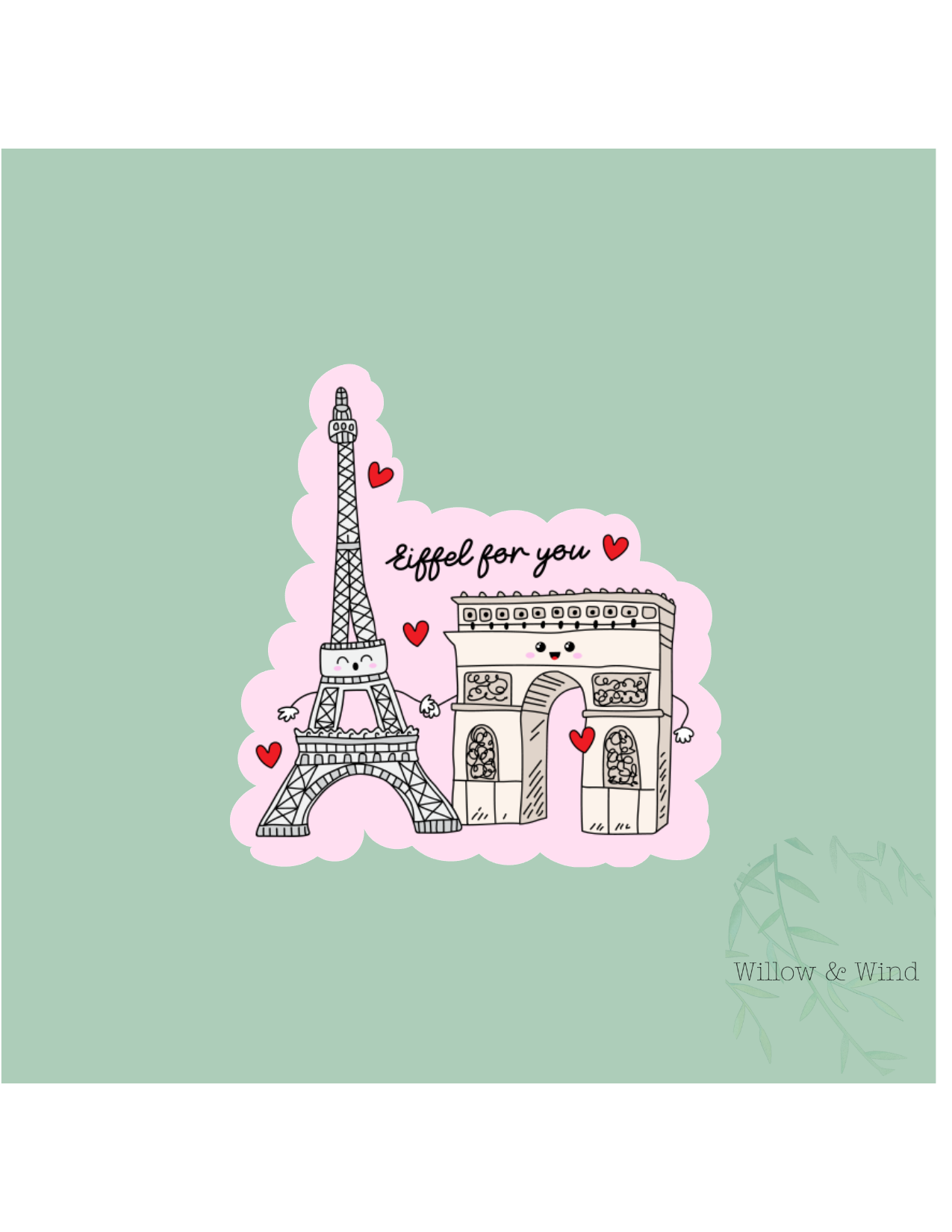 Eiffel For You - Valentines Sticker