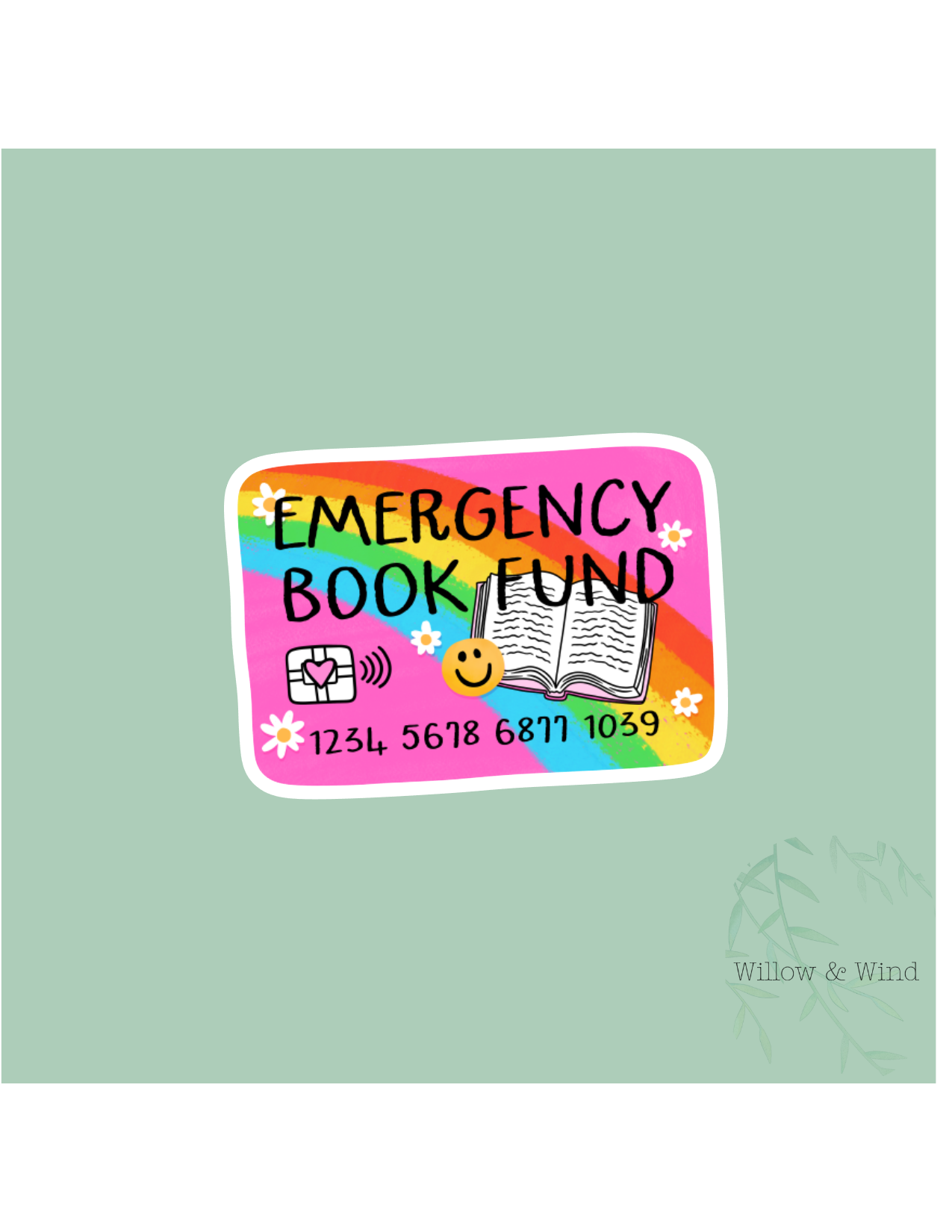 Emergency Book Fund - Bookish Sticker