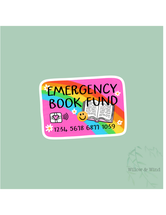 Emergency Book Fund - Bookish Sticker