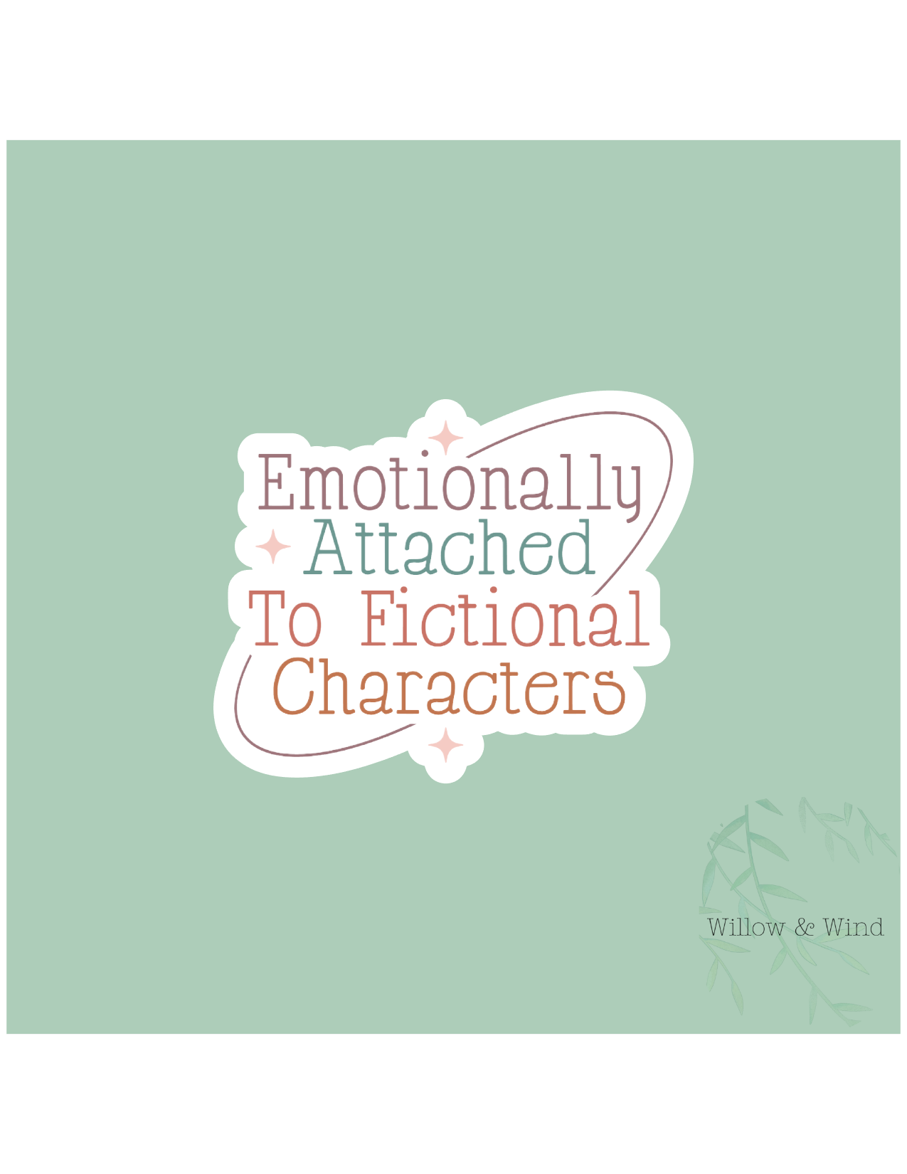 Emotionally Attached - Bookish Sticker