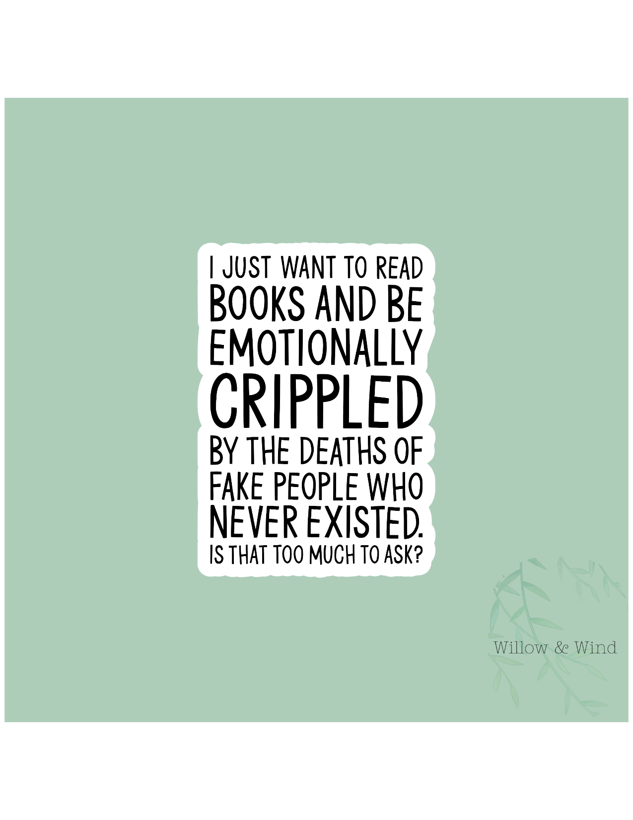 Emotionally Crippled - Bookish Sticker