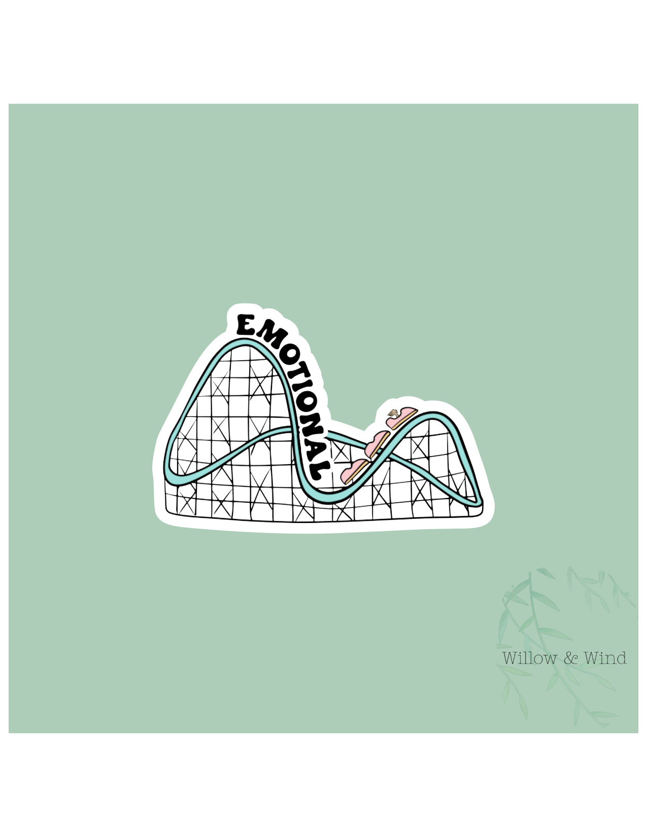 Emotional Rollercoaster Sticker