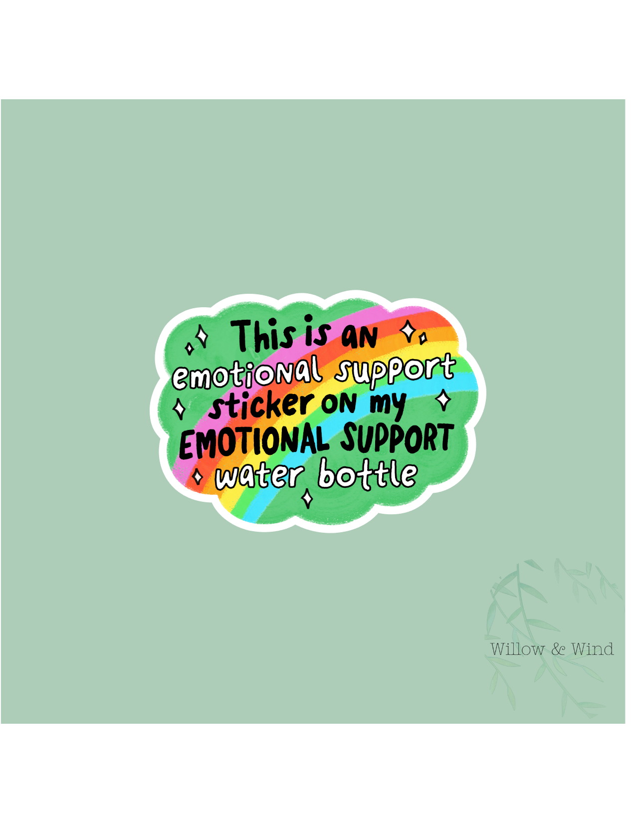Emotional Support Sticker Sticker