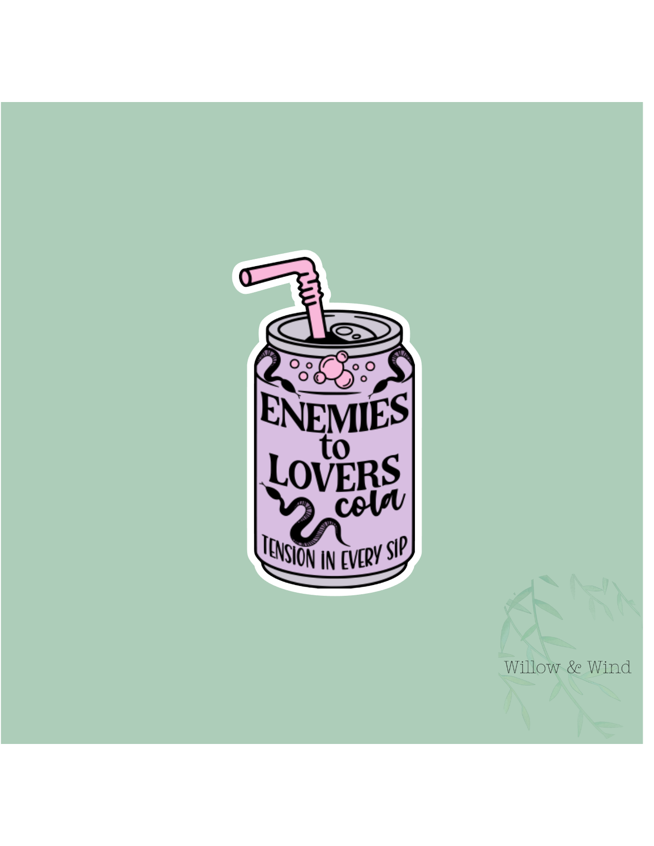 Enemies to Lovers Cola - Bookish Sticker