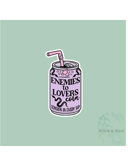 Enemies to Lovers Cola - Bookish Sticker