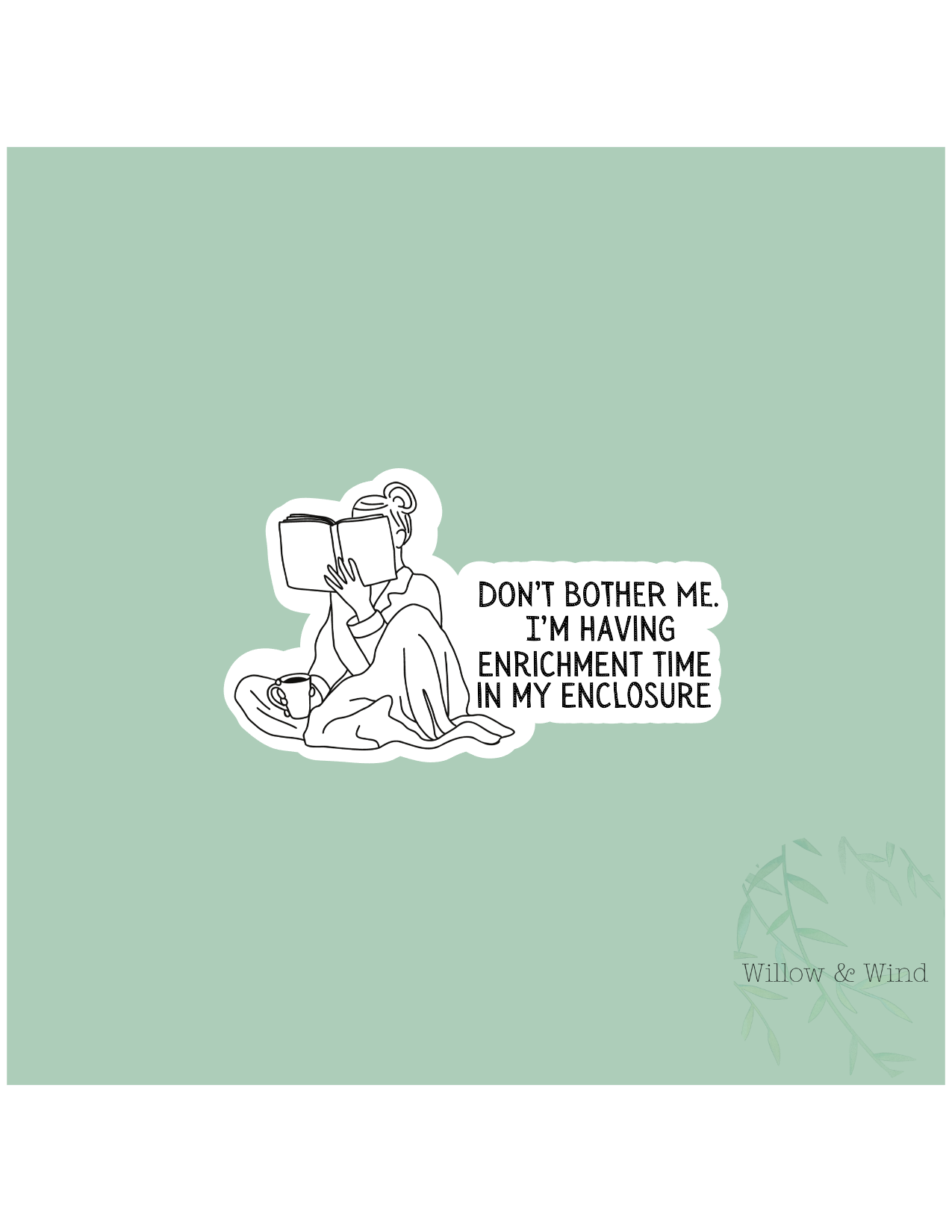 Enrichment Time - Bookish Sticker