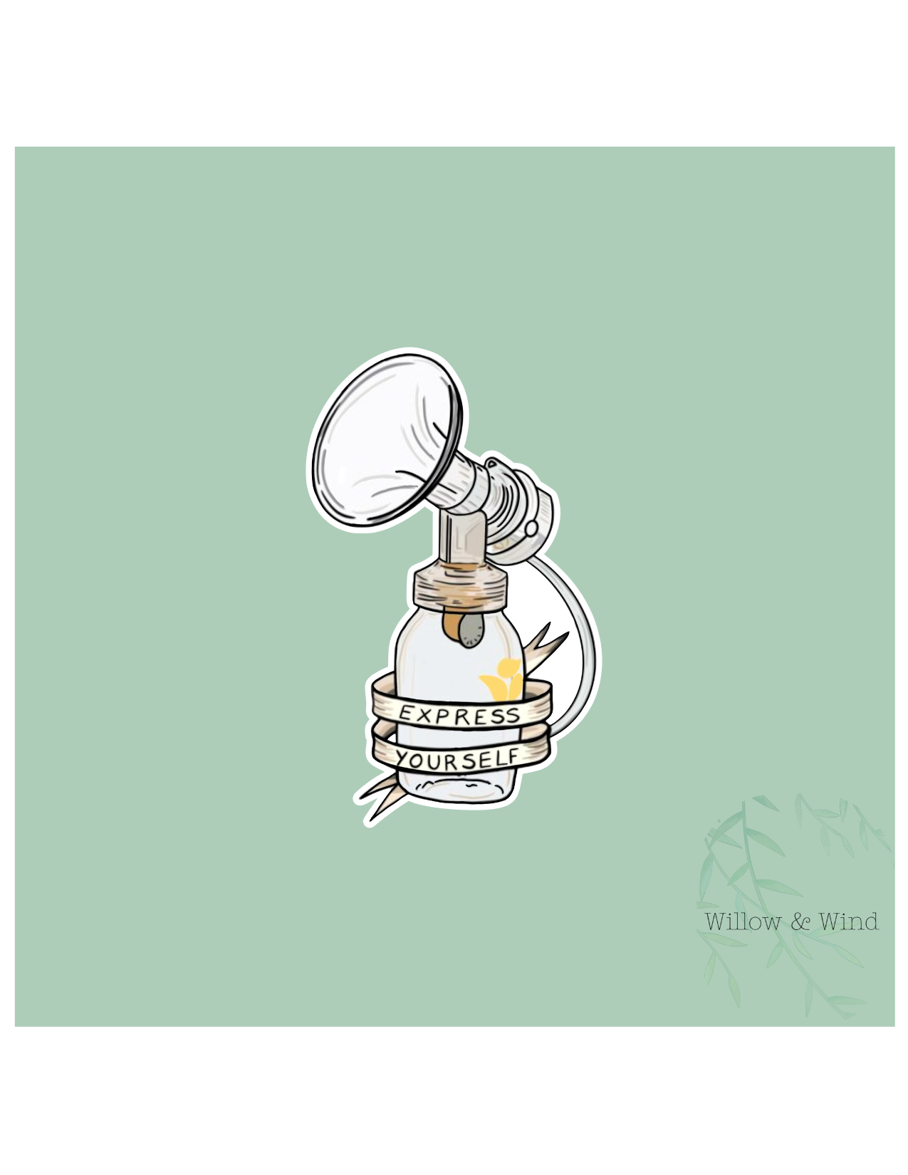 Express Yourself - Pumping Lactation Sticker