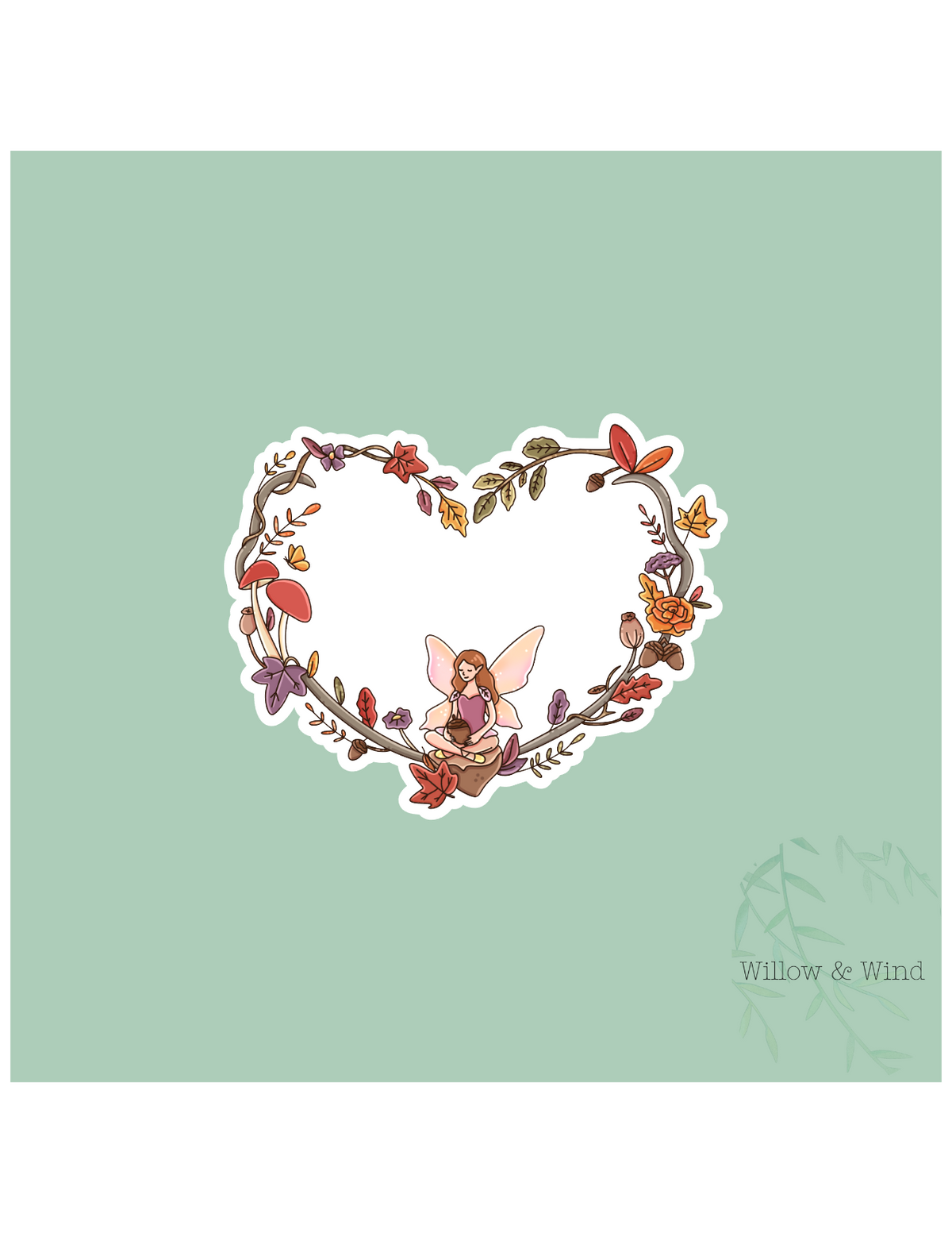 Fairy Heart - Cozy Autumn Sticker