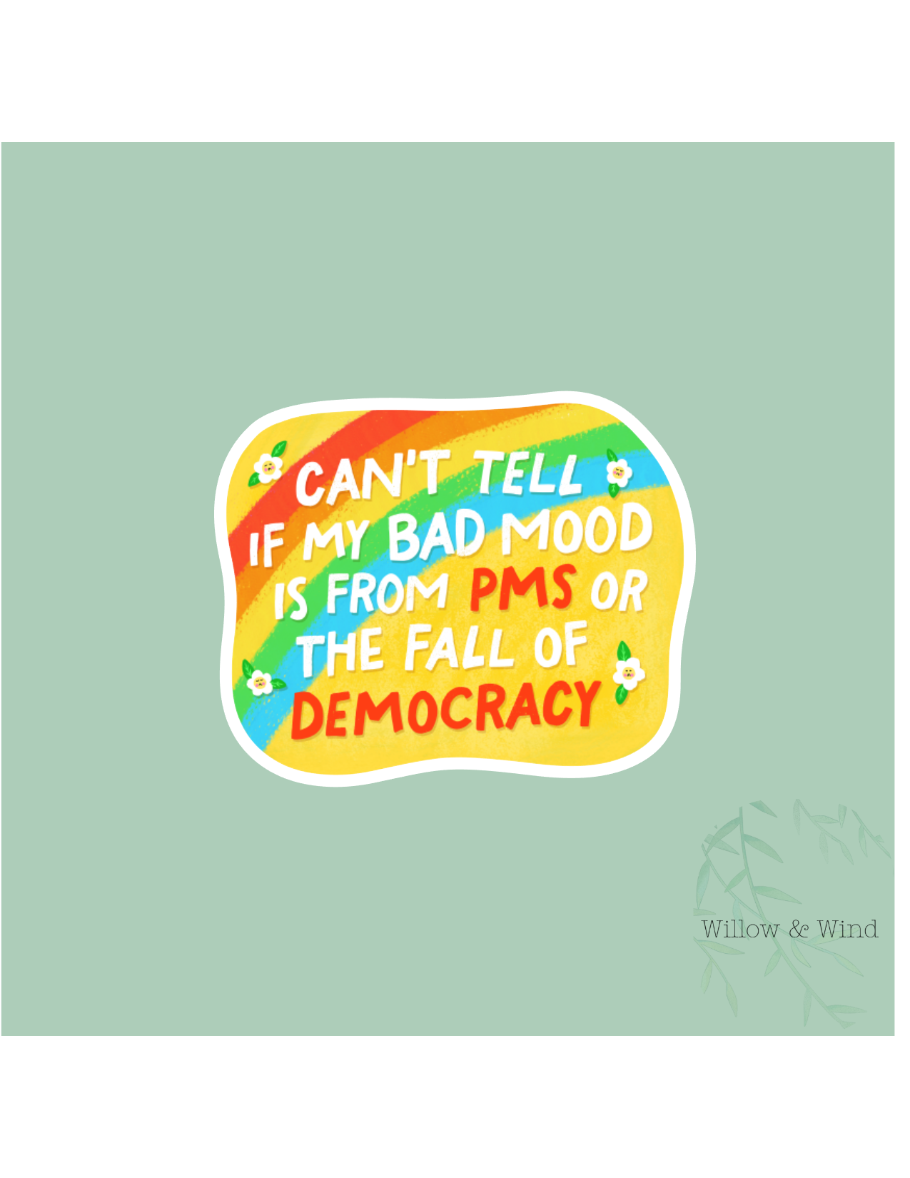 Fall Of Democracy Activism Sticker