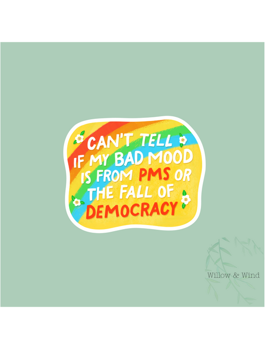Fall Of Democracy Activism Sticker