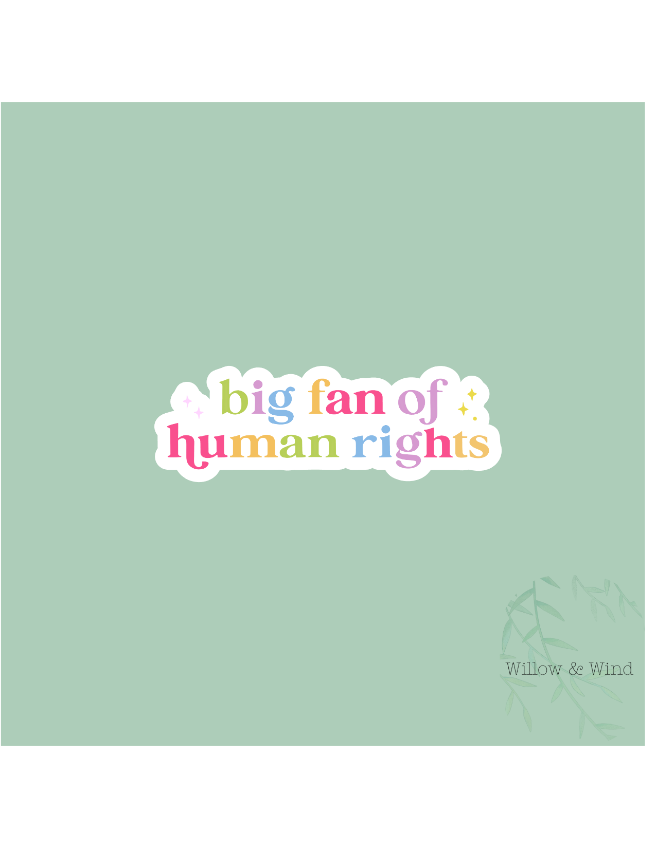 Human Rights Activism Sticker