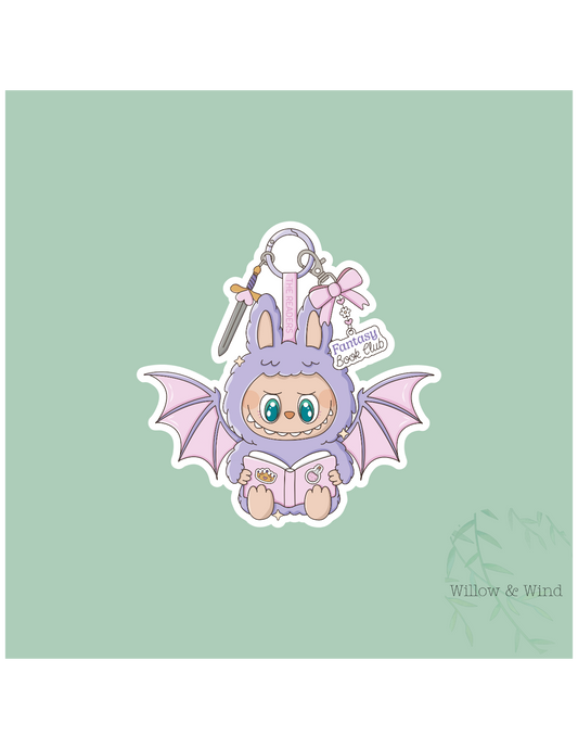 Fantasy Book Club Monster - Bookish Sticker