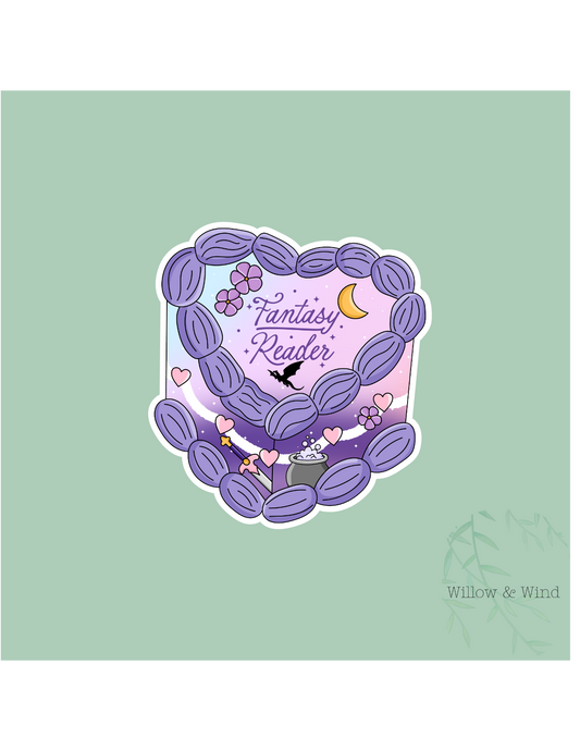 Fantasy Readers Cake - Bookish Sticker