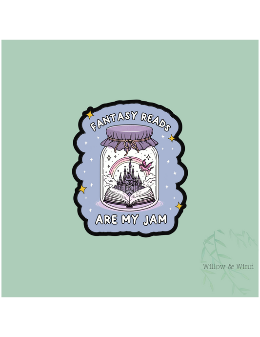 Fantasy Reads Are My Jam - Bookish Sticker