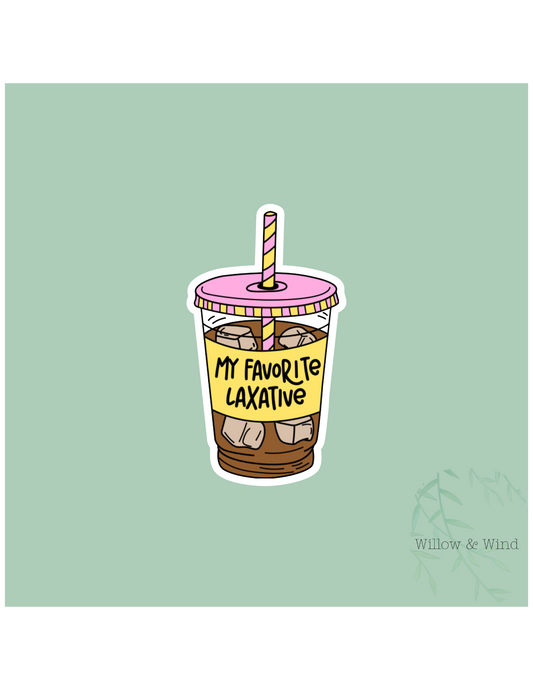 Favorite Laxative Coffee Sticker
