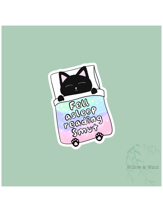 Fell Asleep Reading Smut - Bookish Sticker