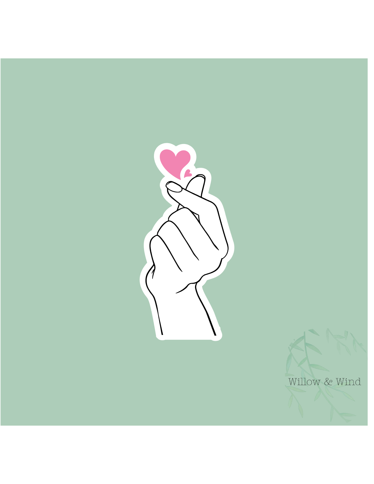 K Pop Heart K-Pop Demon Hunters Sticker