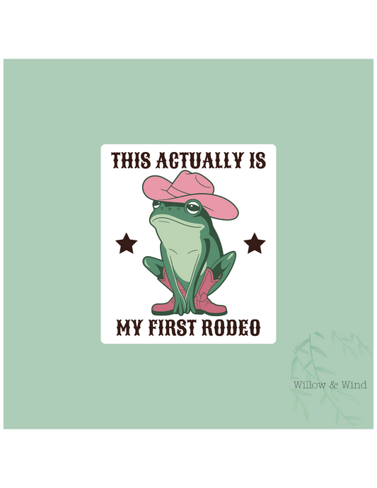 My First Rodeo Sticker