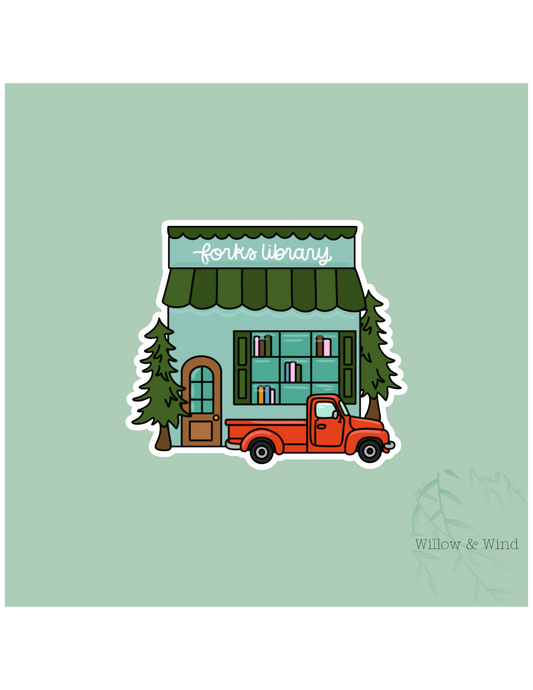 Fork's Library - Twilight Sticker