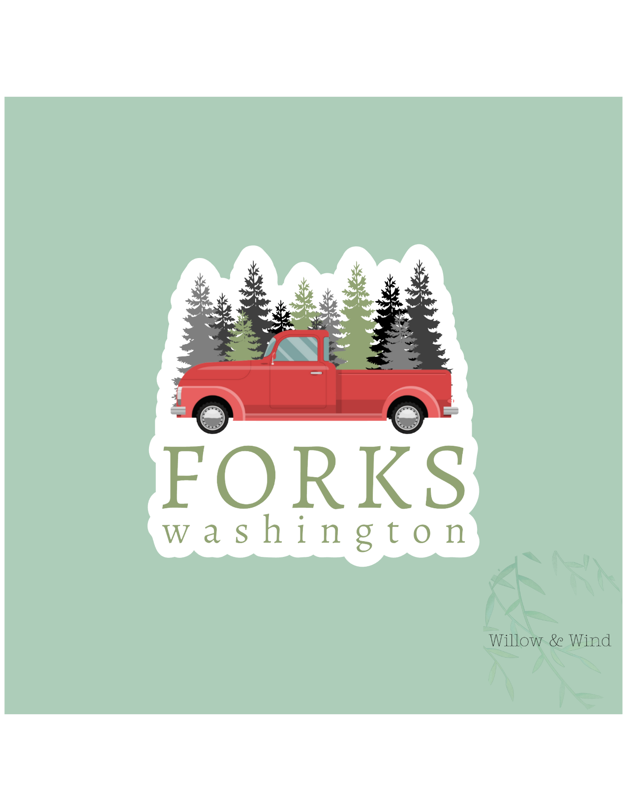 Forks, Washignton - Twilight Sticker