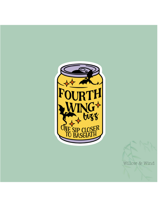 Fourth Wing Fizz - Fourth Wing Sticker