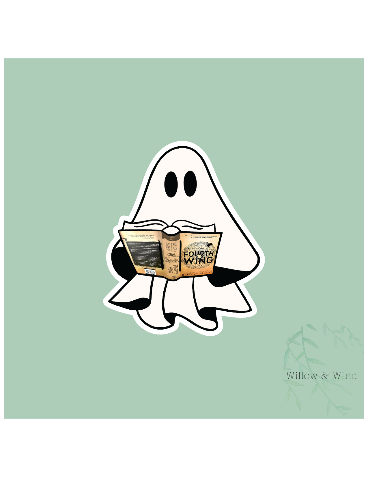 Fourth Wing Ghost Fourth Wing Sticker