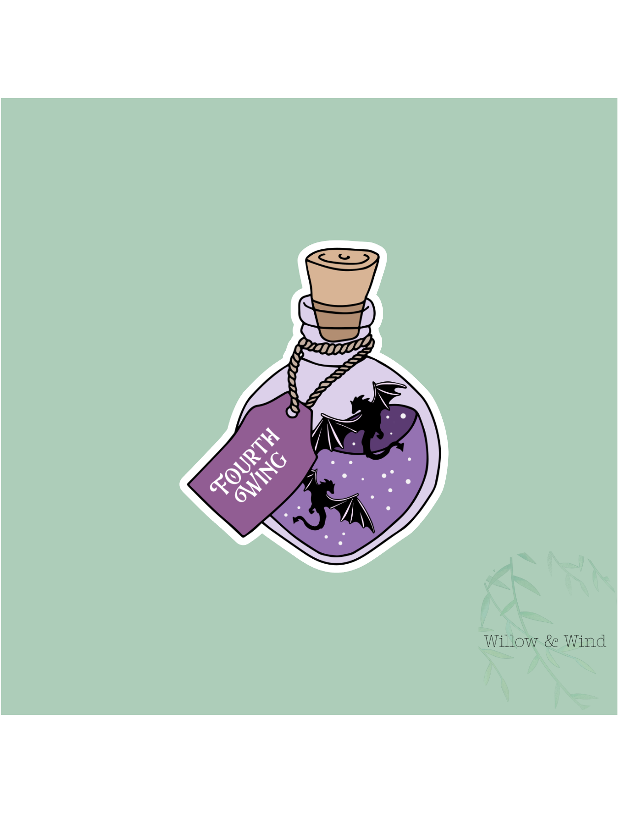 Fourth Wing Potion - Fourth Wing Sticker
