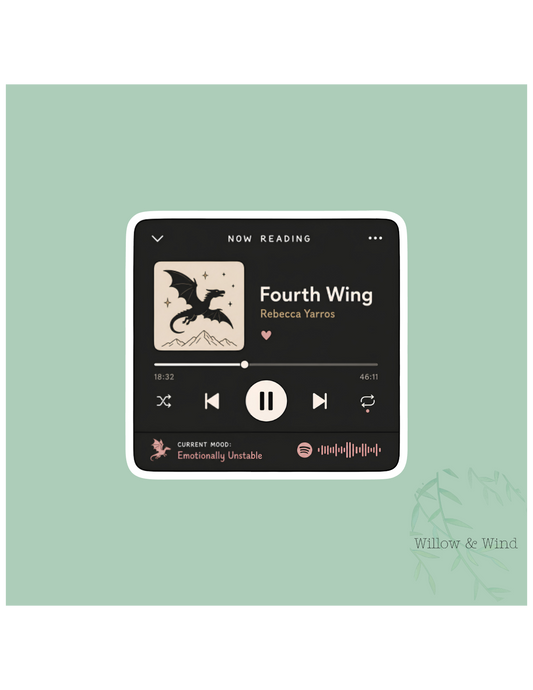 Music Player Fourth Wing Sticker