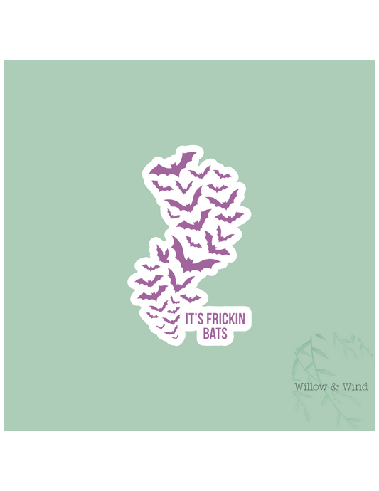 It's Frickin' Bats Gothic Sticker