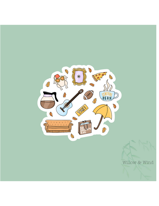 Friends Mashup Sticker