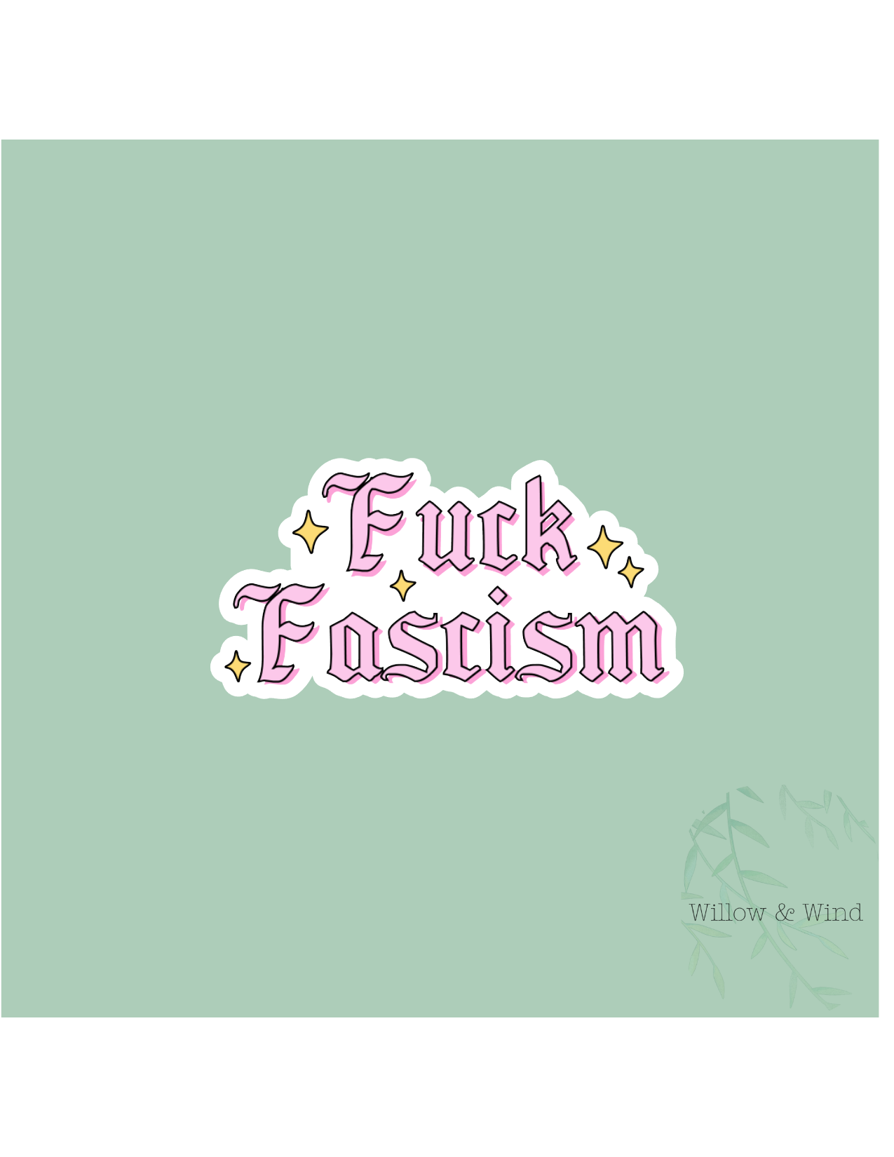Fuck Fascism Activism Sticker
