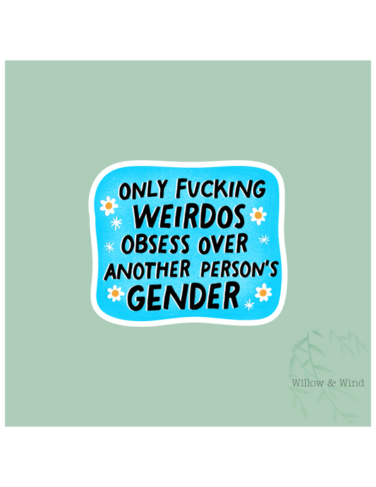 Another Persons Gender Activism Sticker