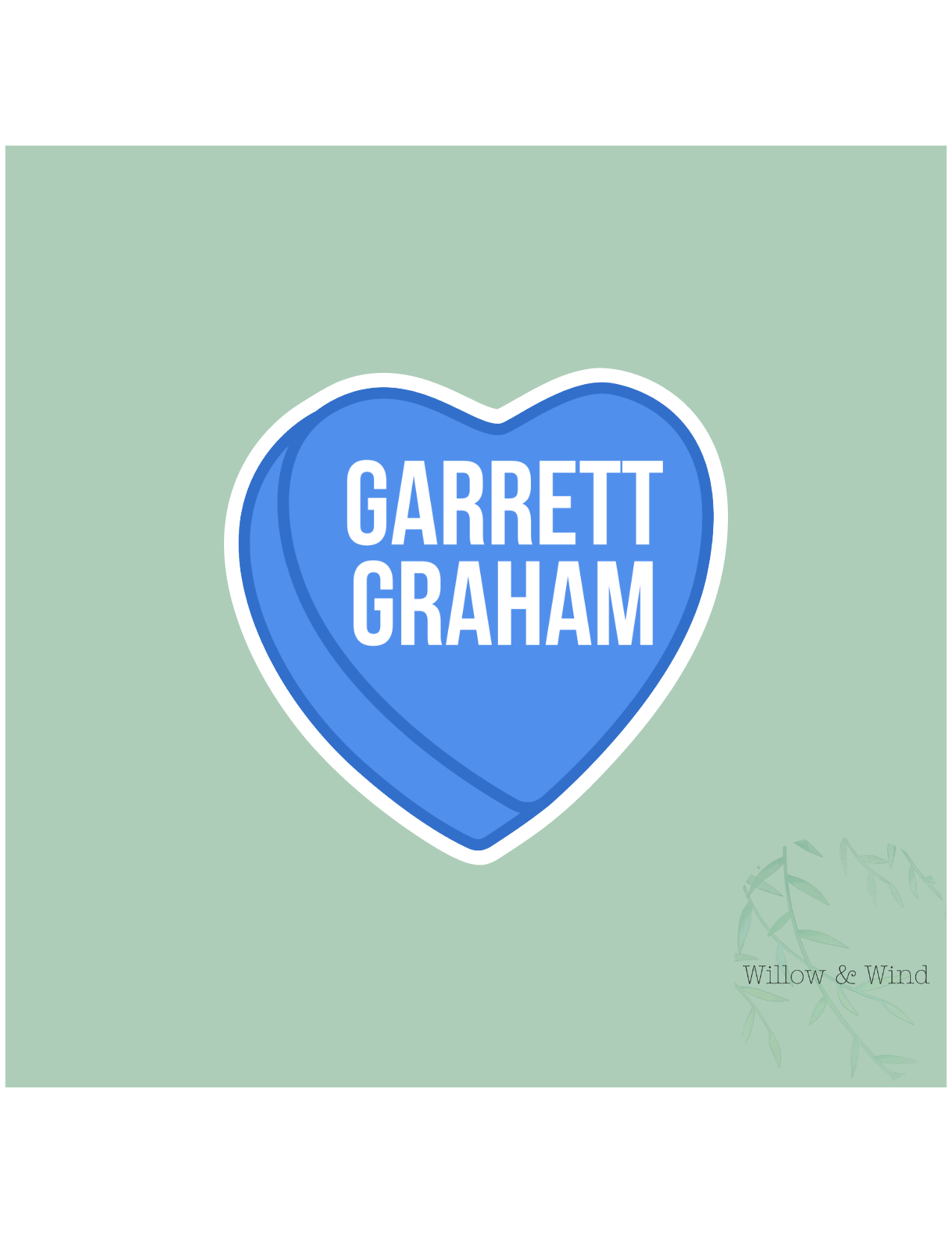 Garrett Graham Heart - Off Campus Sticker