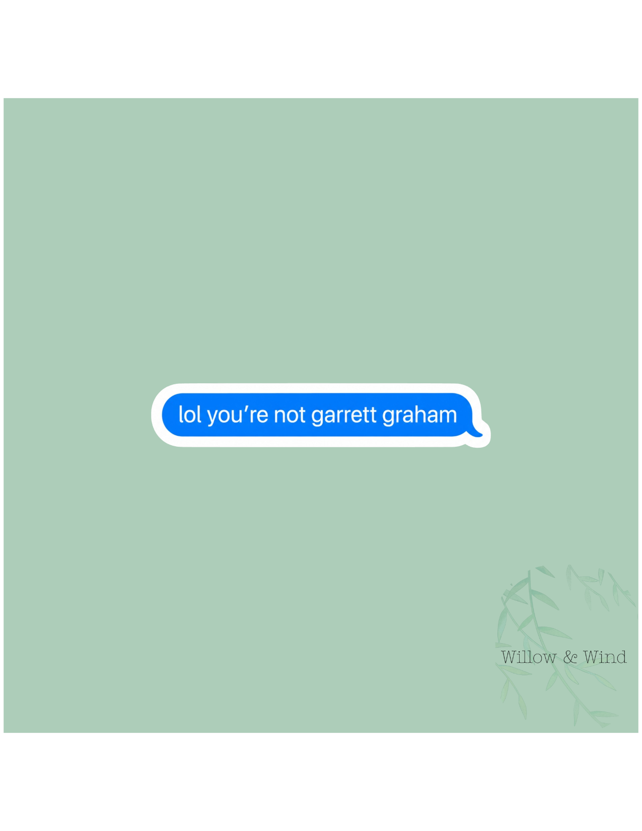 Graham Text - Off Campus Sticker