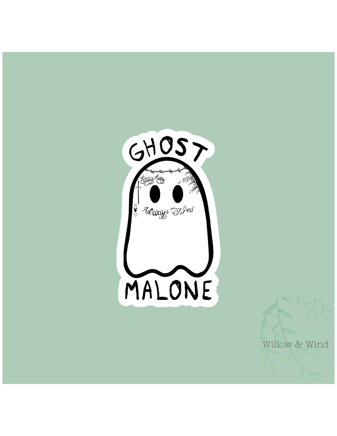 Ghost Malone Sticker
