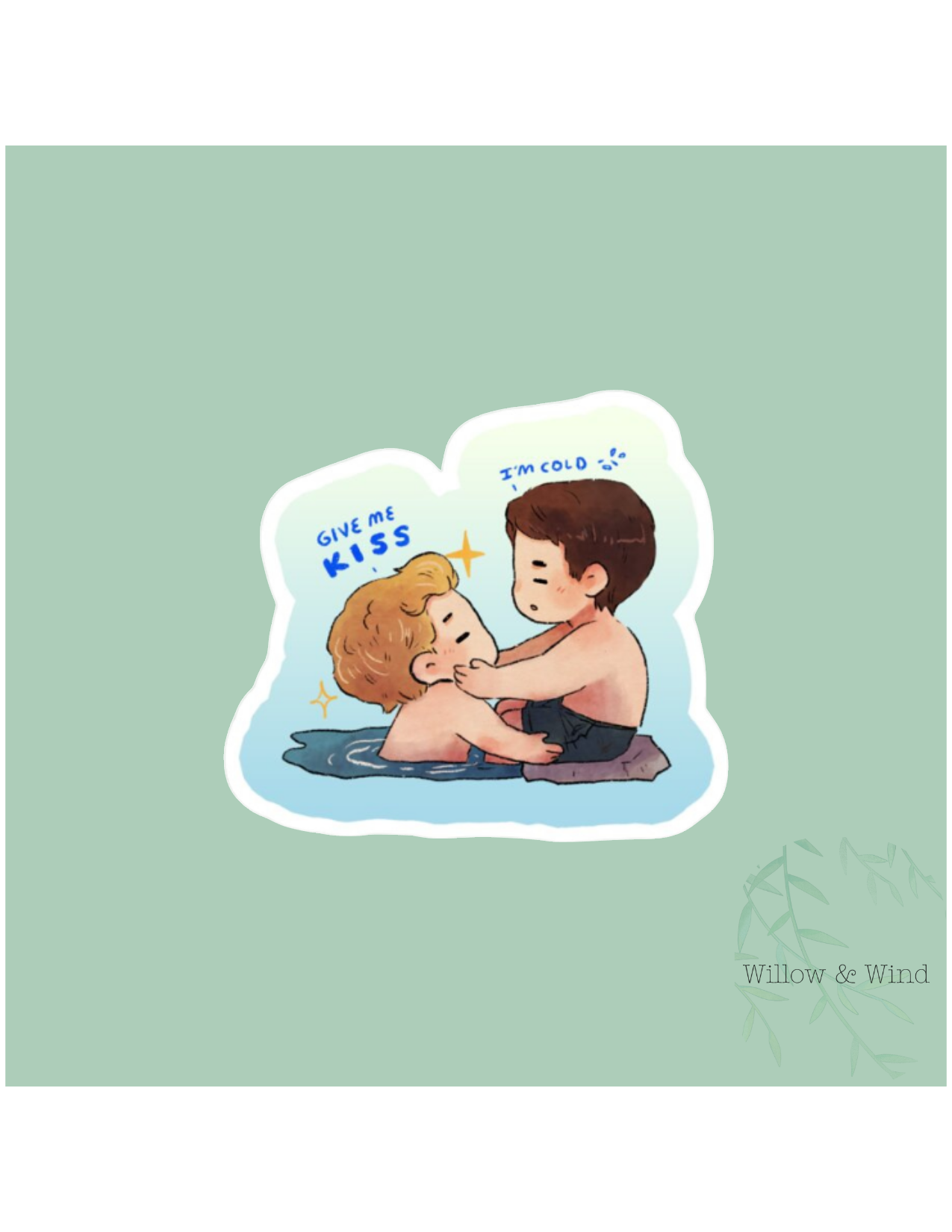 Give Me A Kiss - Heated Rivalry Sticker