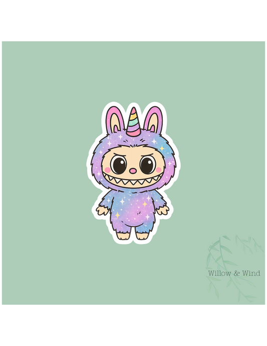Glitter Monster Sticker