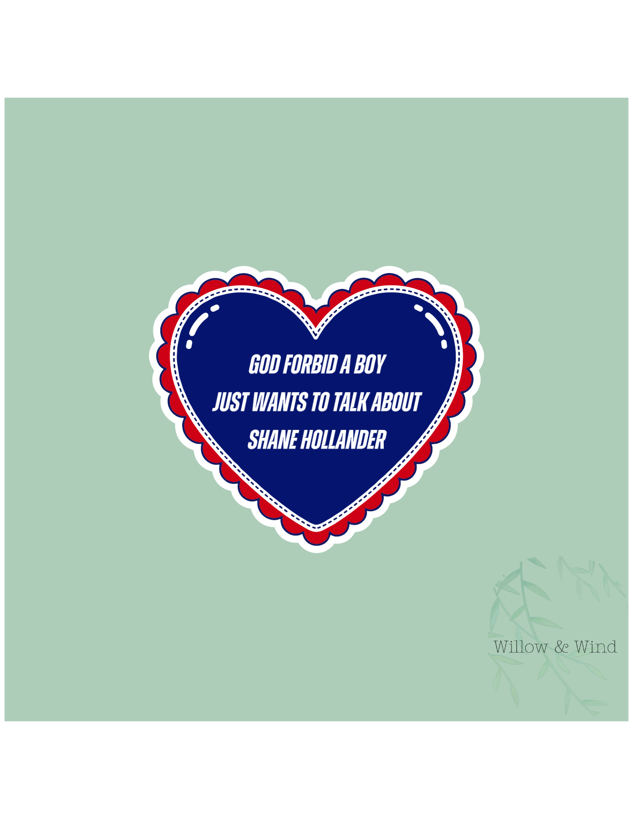 God Forbid A Boy Talks About Shane - Heated Rivalry Sticker