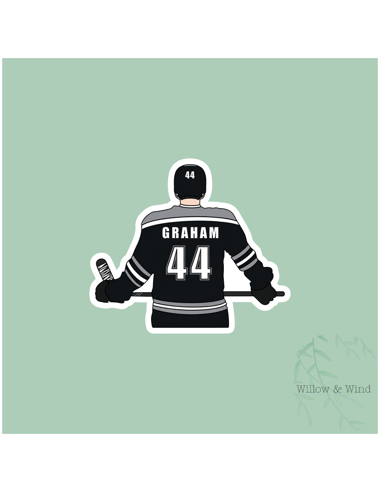 Graham Back 44 - Off Campus Sticker