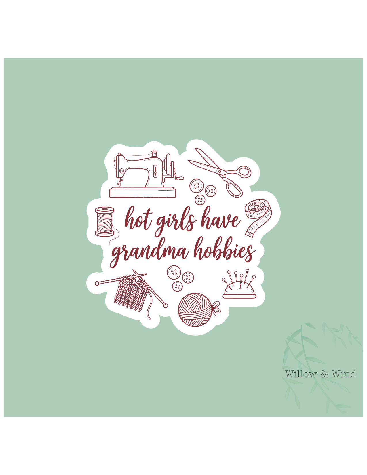 Grandma Hobbies Sticker