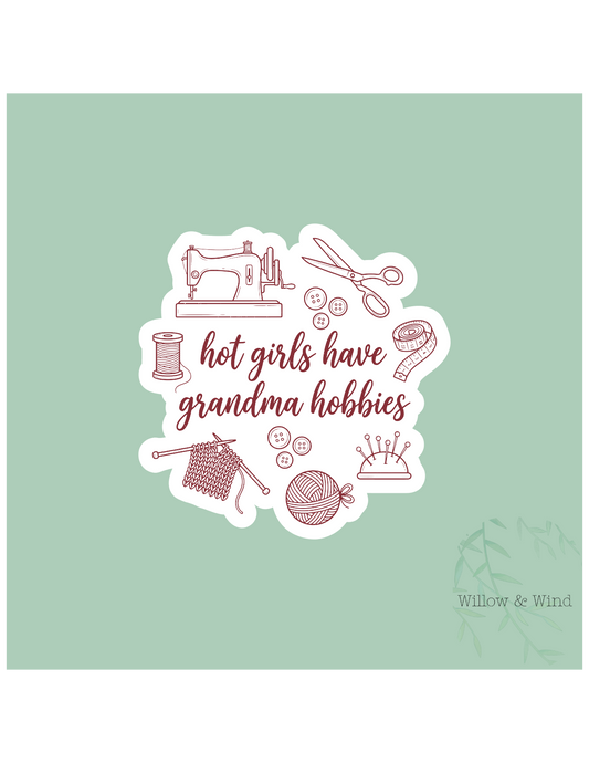Grandma Hobbies Sticker