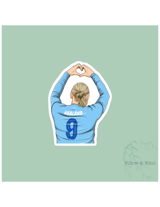 Haaland Heart Sticker