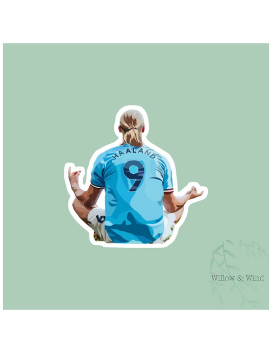 Haaland Sitting Sticker