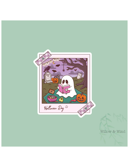 Halloween Day Reading - Bookish Sticker